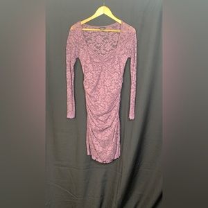 Purple lace dress (sz S)